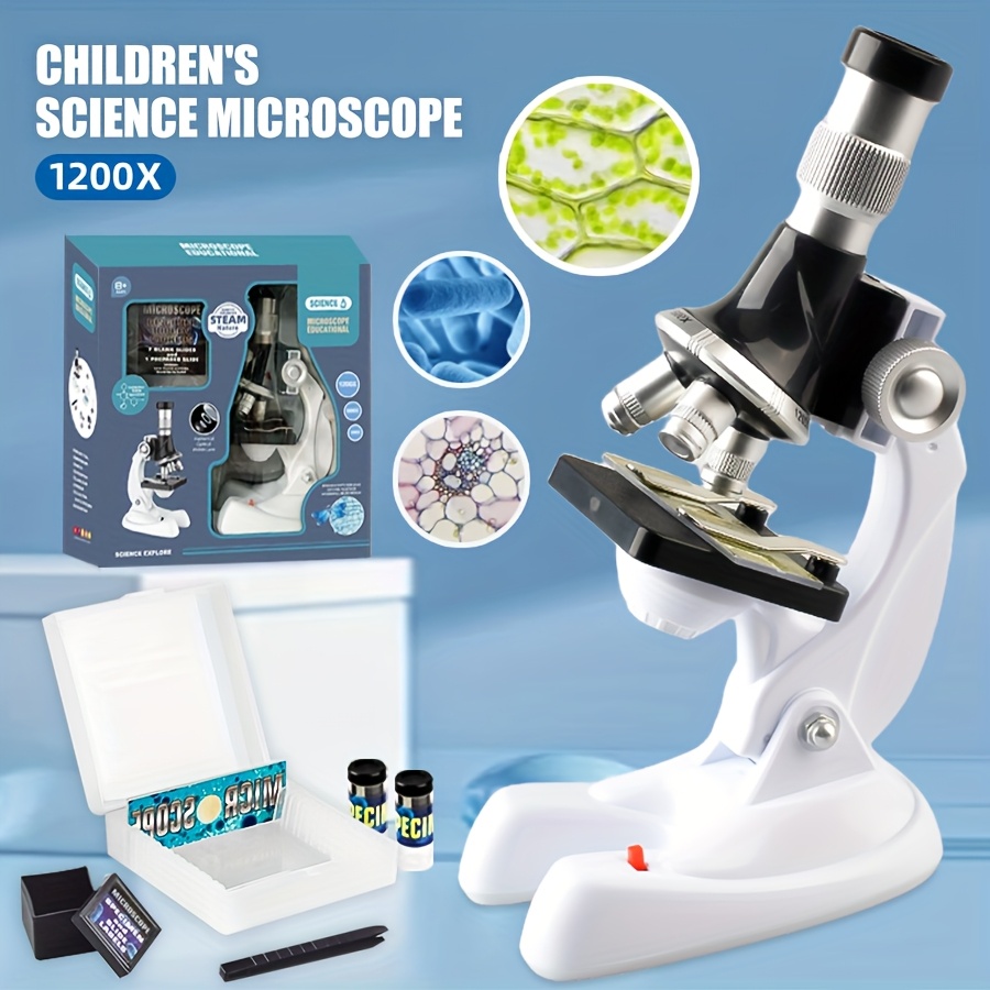 Microscope Kids Science - مجموعة تجارب علمية STEM مع مجهر
