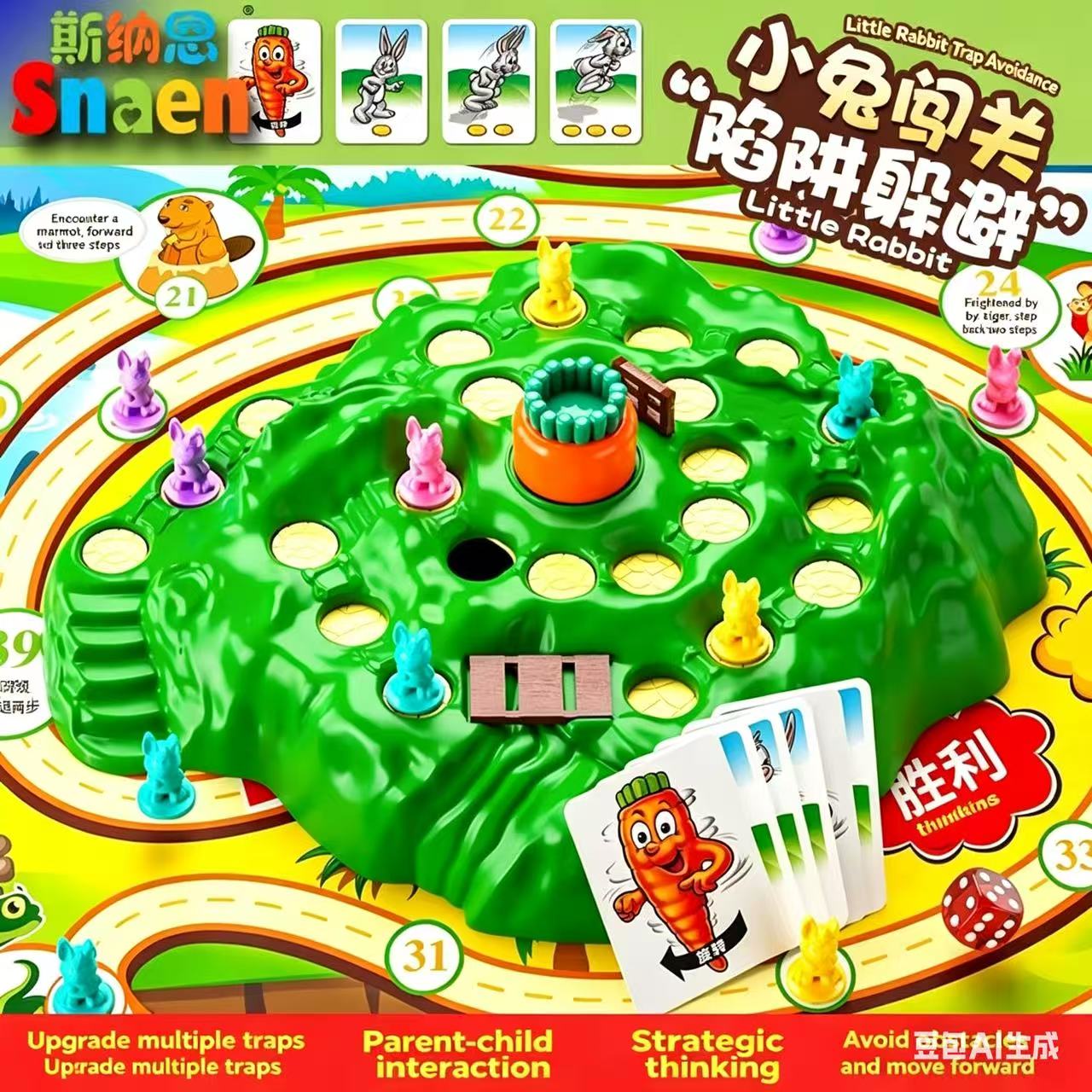 Kids Toys Easter - لعبة مصيدة الأرانب الممتعة الأكثر مبيعًا،