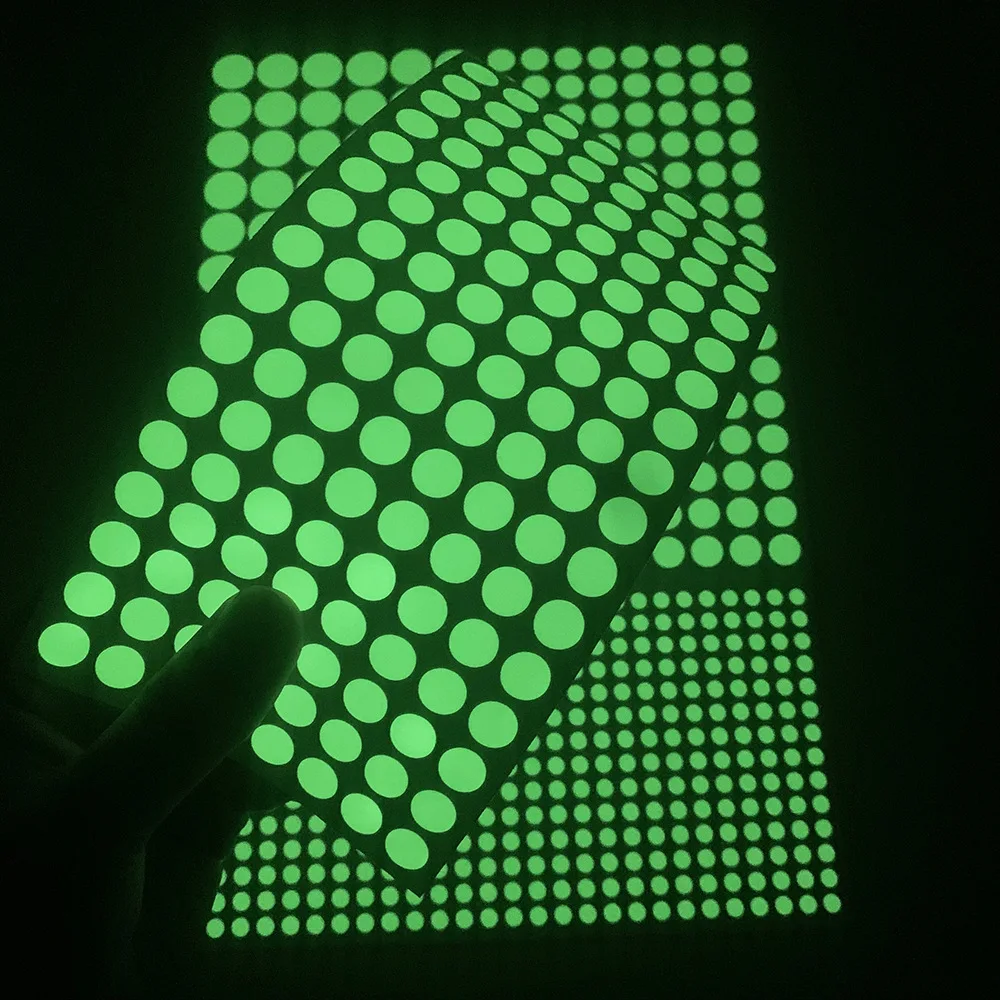 Glow In Dark Stars - 1 ورقة ملصقات حائط مضيئة ثلاثية