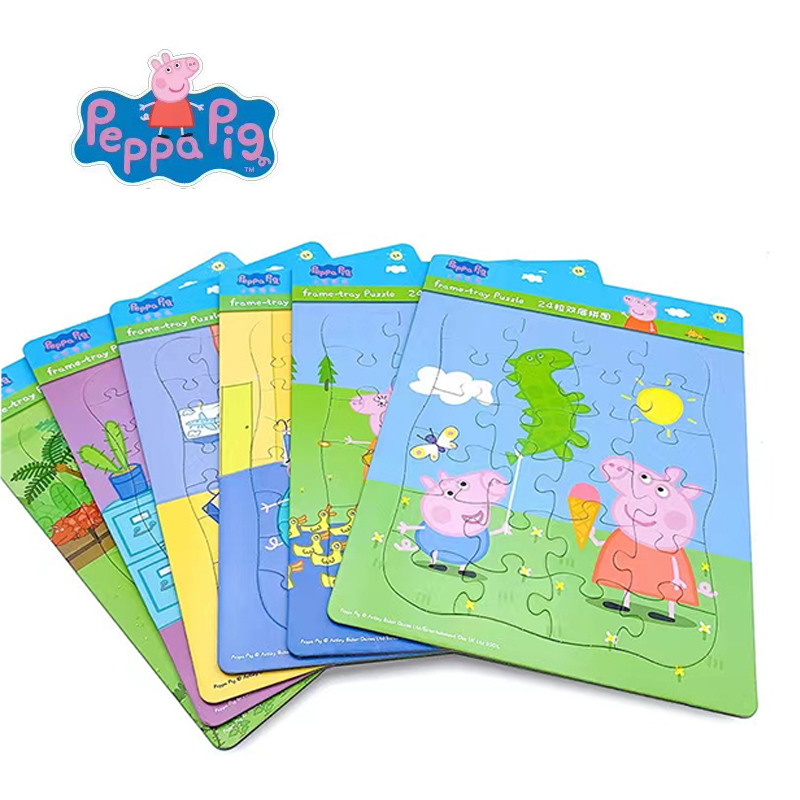 Kids Toys 3 Year Old - شخصيات Peppa Pig ألغاز الصور المقطوعة