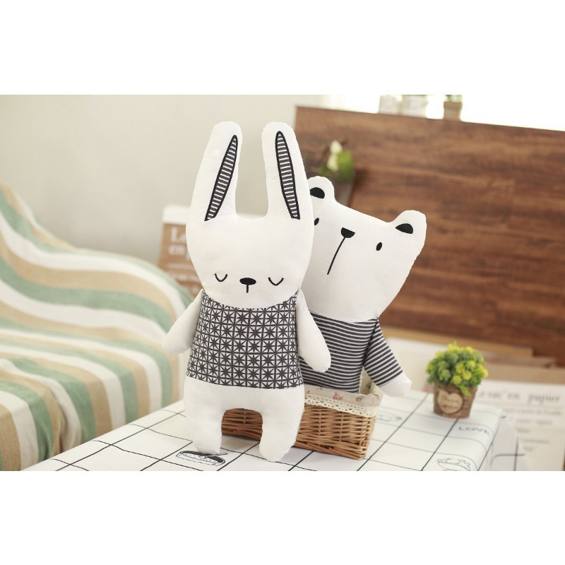 Kids Toys New Born - دمية محشوة بالقطن على شكل أرنب