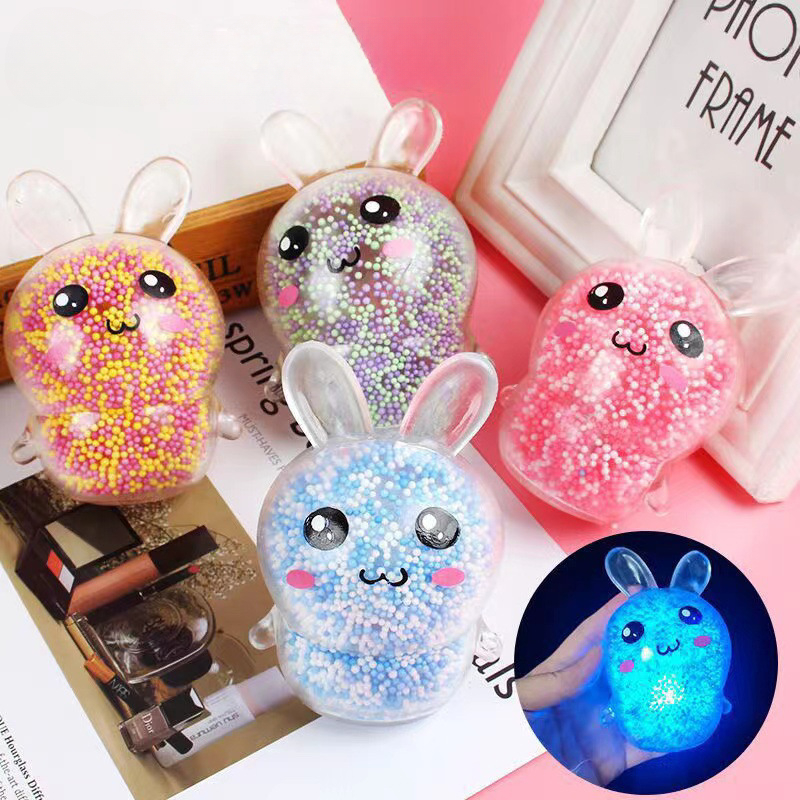 Kids Toys Easter - كرات ضغط اسفنجية مع إضاءة ،