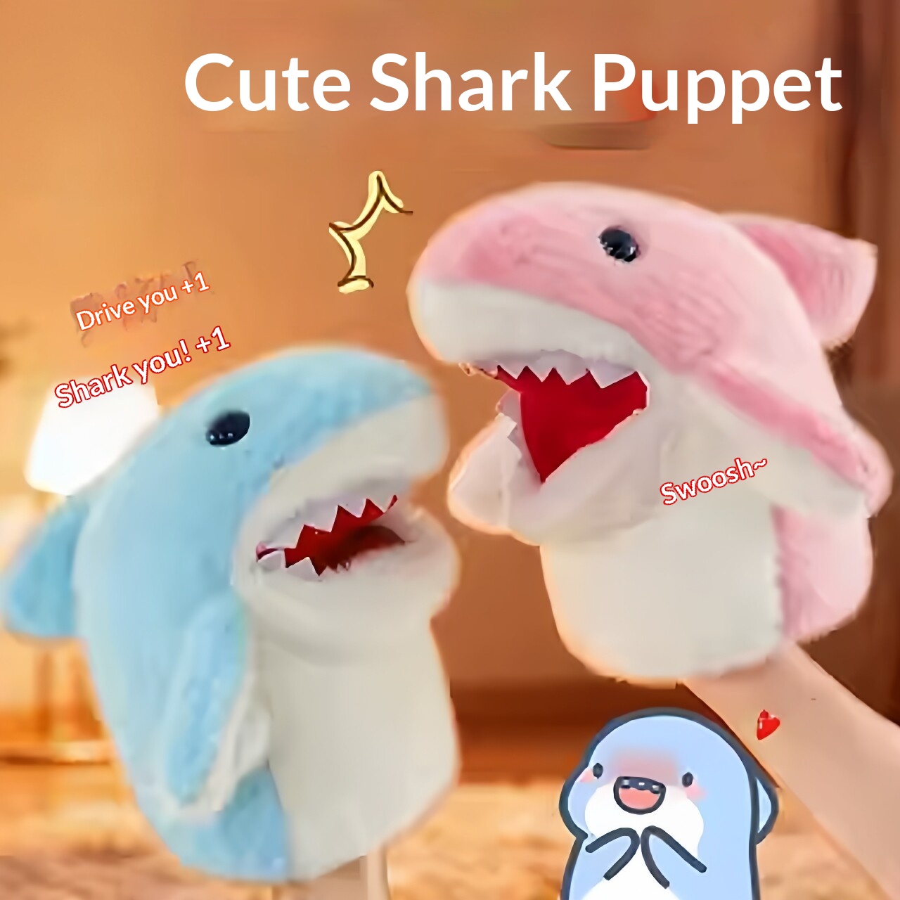 Soft Plush Doll - دمية القرش المحشوة على شكل قفاز