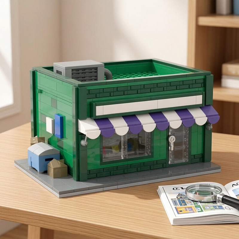 Kids Toys In Store - مكعبات بناء MOC، نموذج متجر شارع