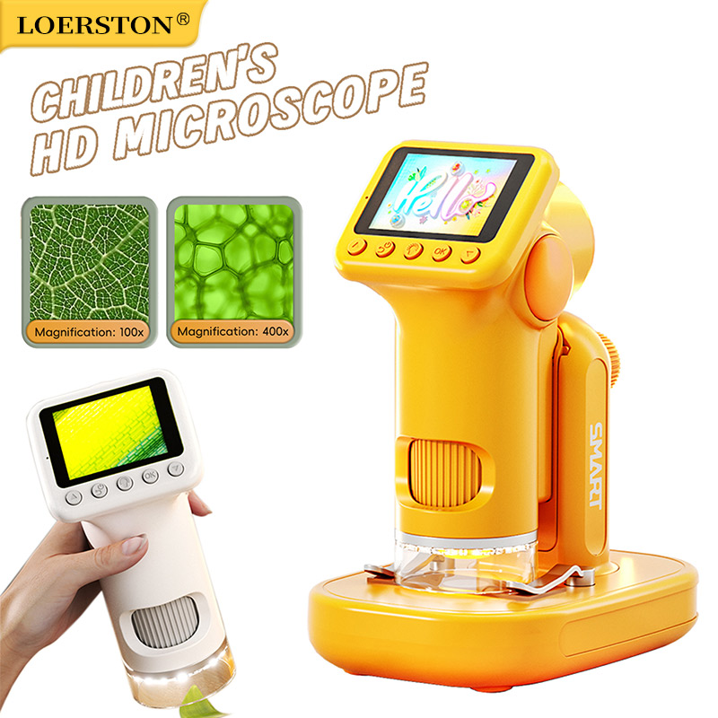 Microscope Kids Science - مجهر محمول باليد 1600X مع شاشة