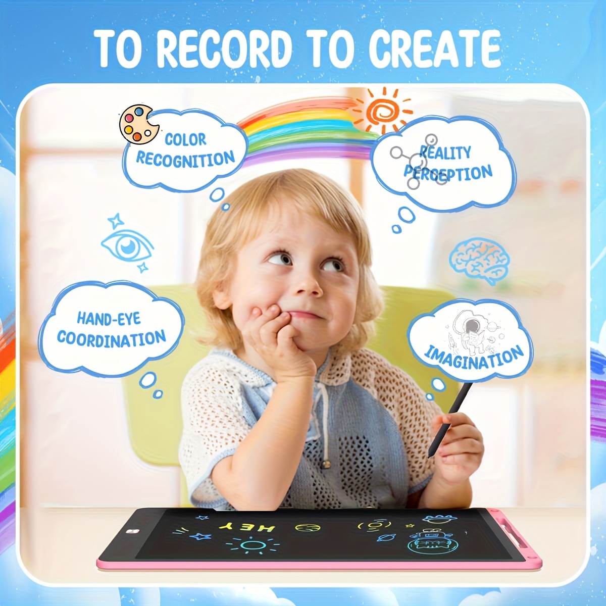 30 قطعة من أقراص الرسم LCD مقا - مراجعة Kids Toys Learning وسعره