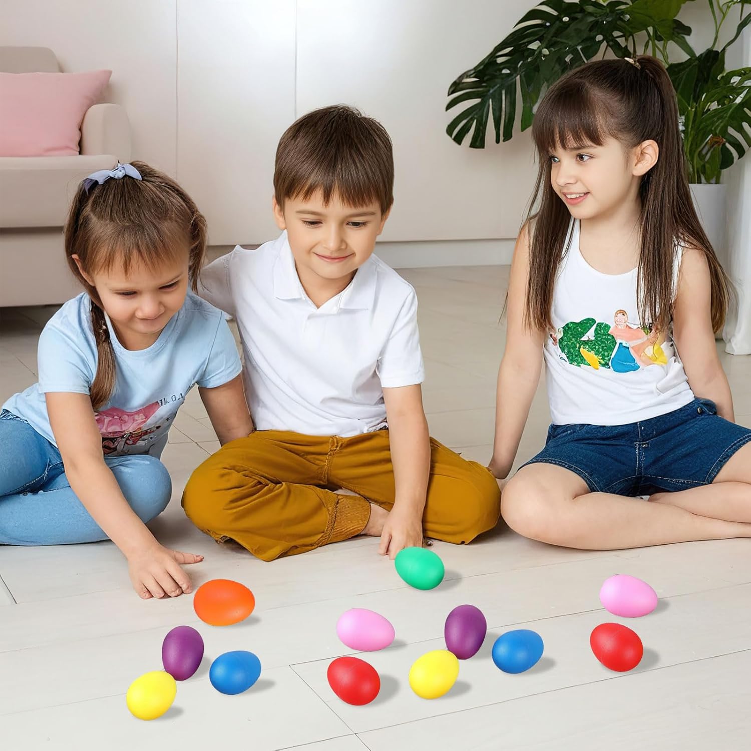 2 قطعة هزازات البيض البلاستيكي - مراجعة Kids Toys Easter وسعره