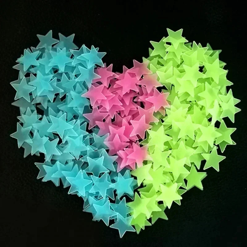 50-100 قطعة من ملصقات النجوم ا - مراجعة Glow In Dark Stars وسعره