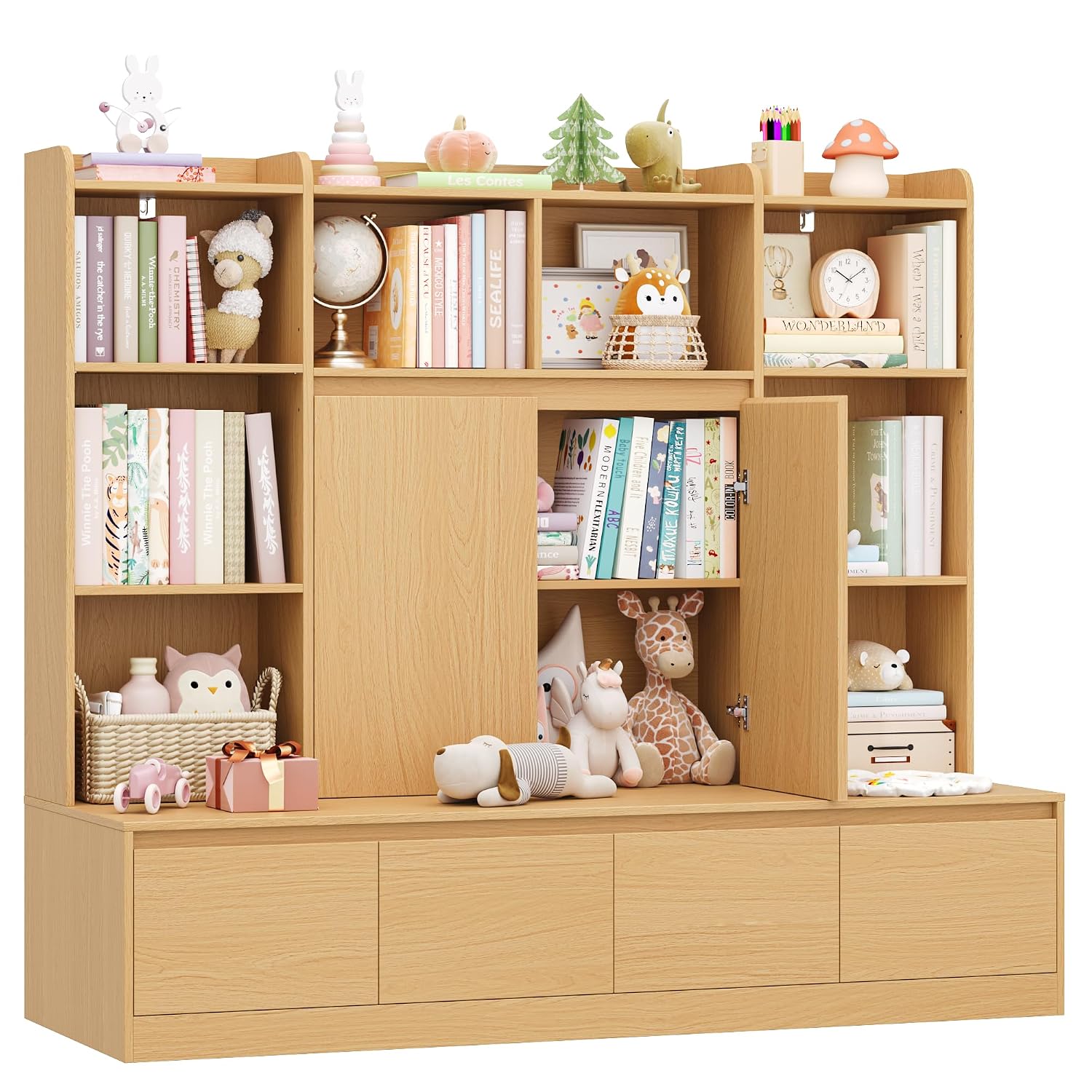 رف كتب للأطفال بطول 54 بوصة مع - مراجعة Kids Toys Drawers وسعره