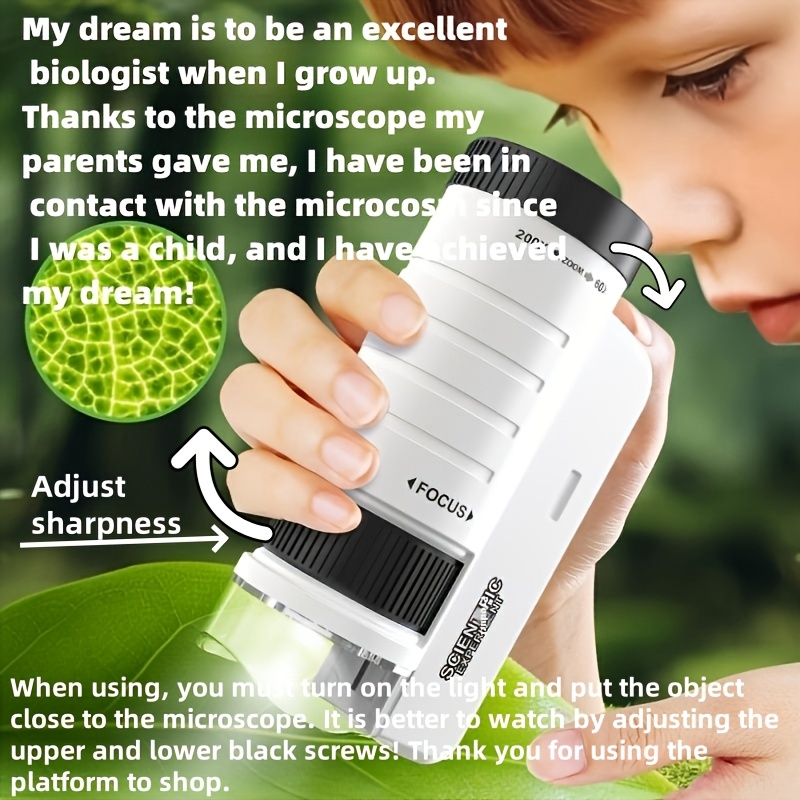 مجموعة مجهر محمول للاستخدام ال - مراجعة Microscope Kids Science وسعره