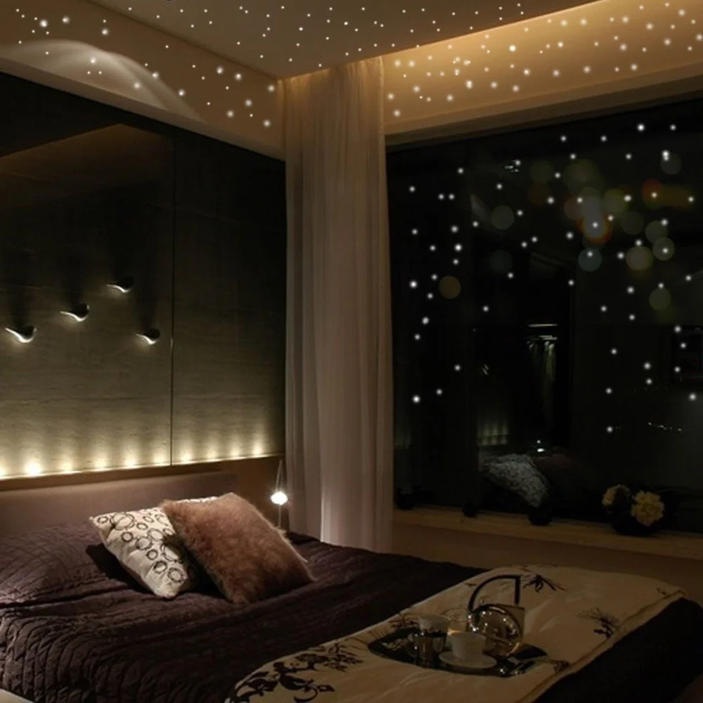 407 قطعة من ملصقات الحائط لتزي - مراجعة Glow In Dark Stars وسعره