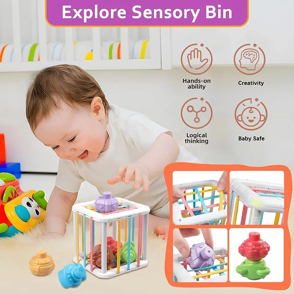مكعب مونتيسوري ملون بألوان قوس - مراجعة Kids Toys Learning وسعره