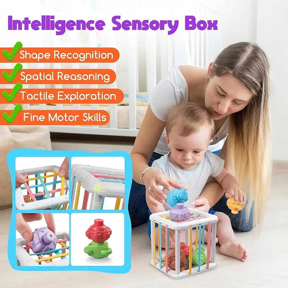 مكعب مونتيسوري ملون بألوان قوس - مراجعة Kids Toys Learning وسعره