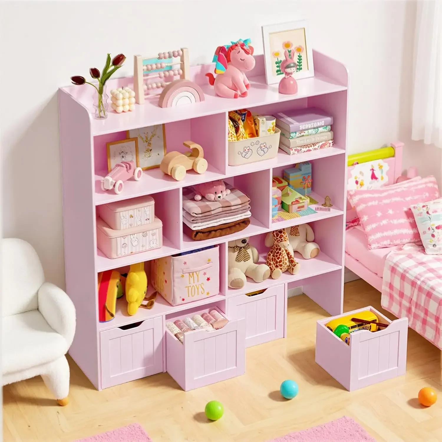 خزانة ألعاب للأطفال مع أدراج م - مراجعة Kids Toys Drawers وسعره