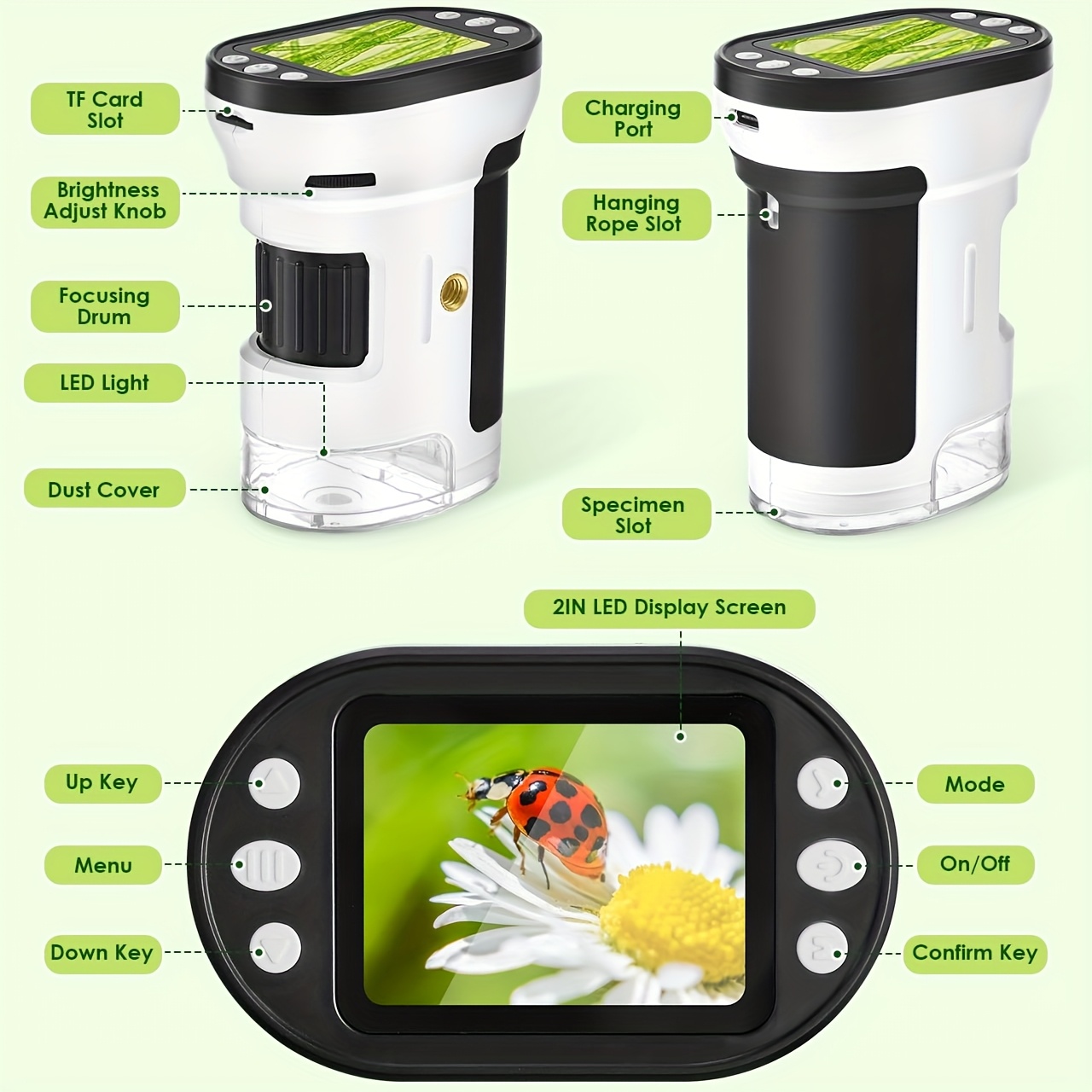 مجموعة ميكروسكوب بيولوجي للأطف - مراجعة Microscope Kids Science وسعره