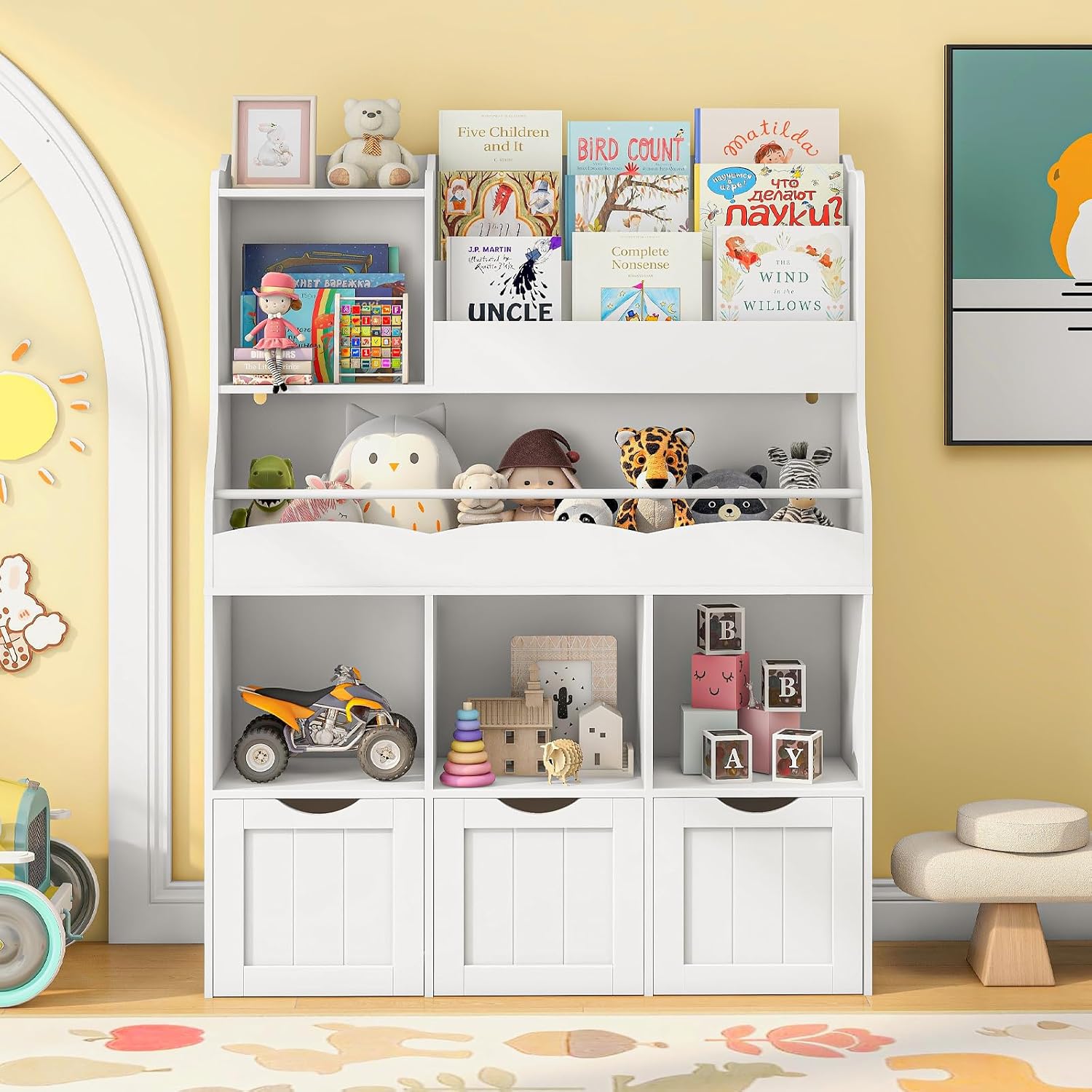 رف كتب للأطفال بطول 51.18 بوصة - مراجعة Kids Toys Drawers وسعره