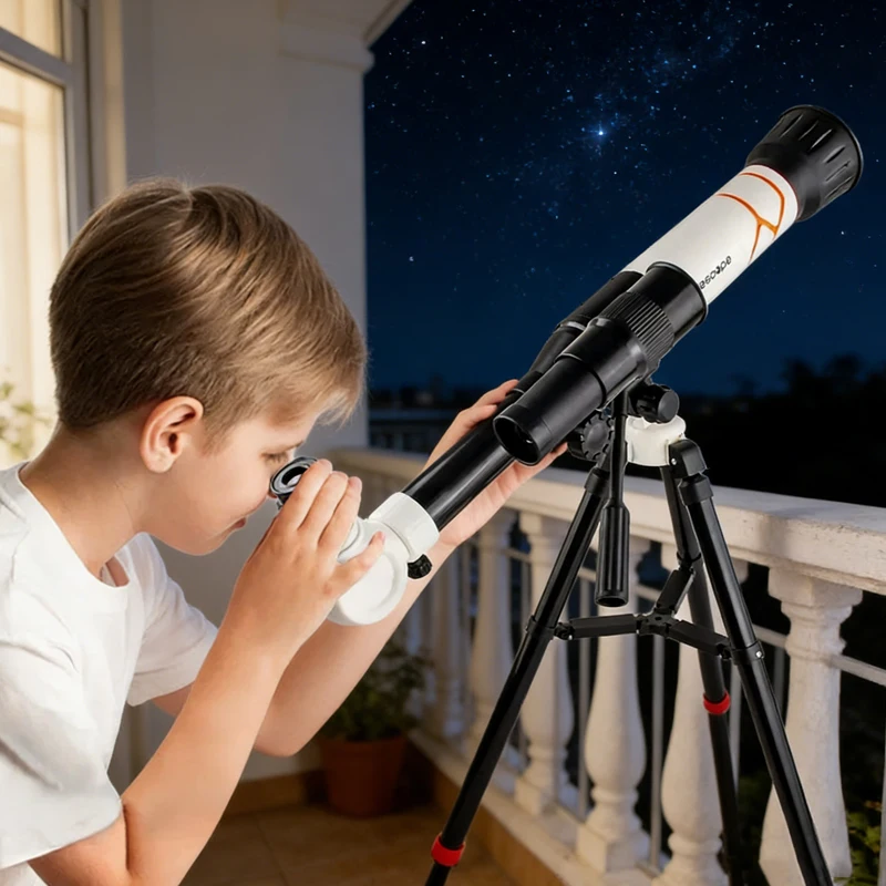 تلسكوبات للأطفال بتكبير 40 مرة - مراجعة Microscope Kids Science وسعره