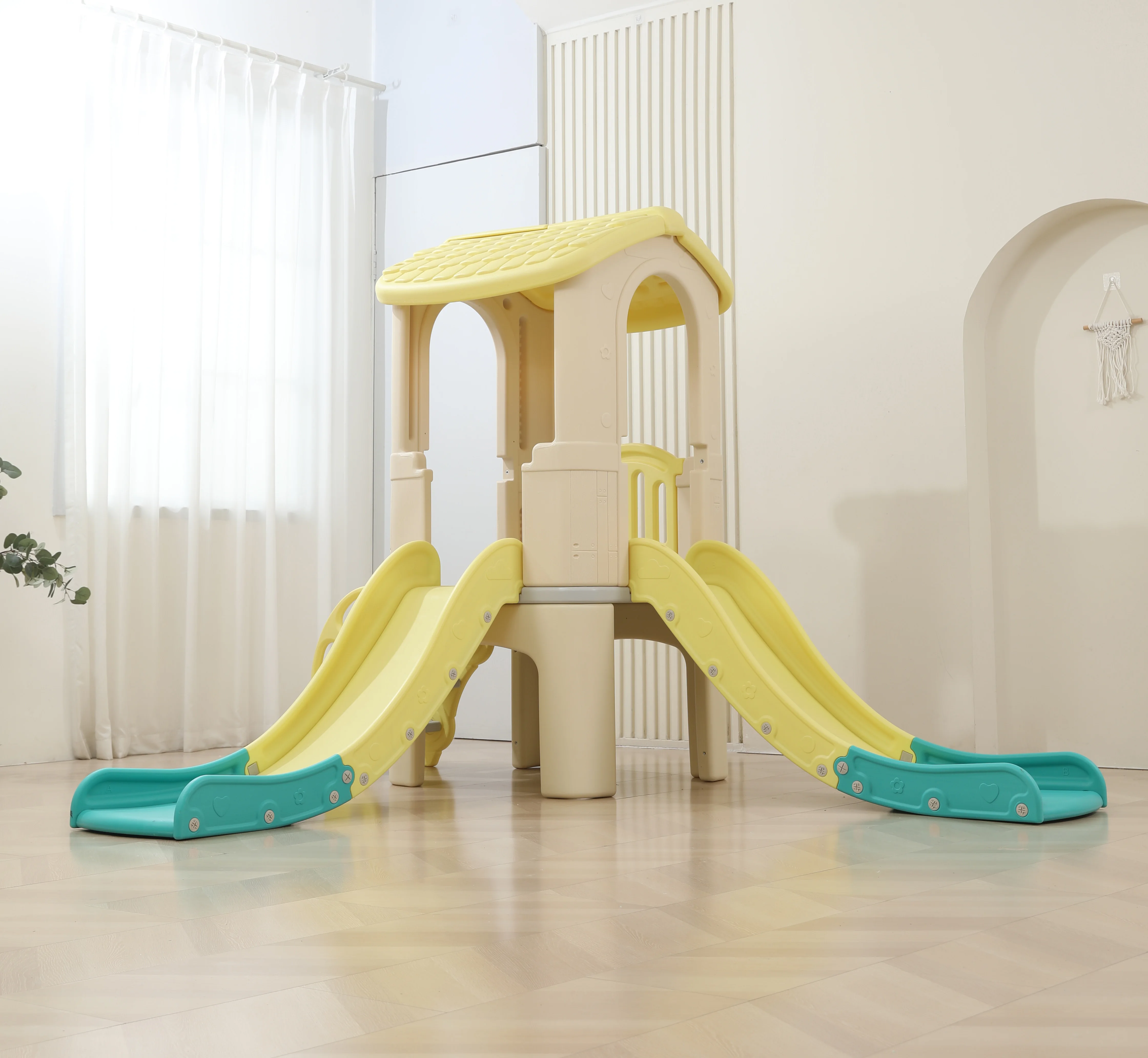بيت لعب داخلي كبير مع زحليقة م - مراجعة Kids Toys Mall وسعره