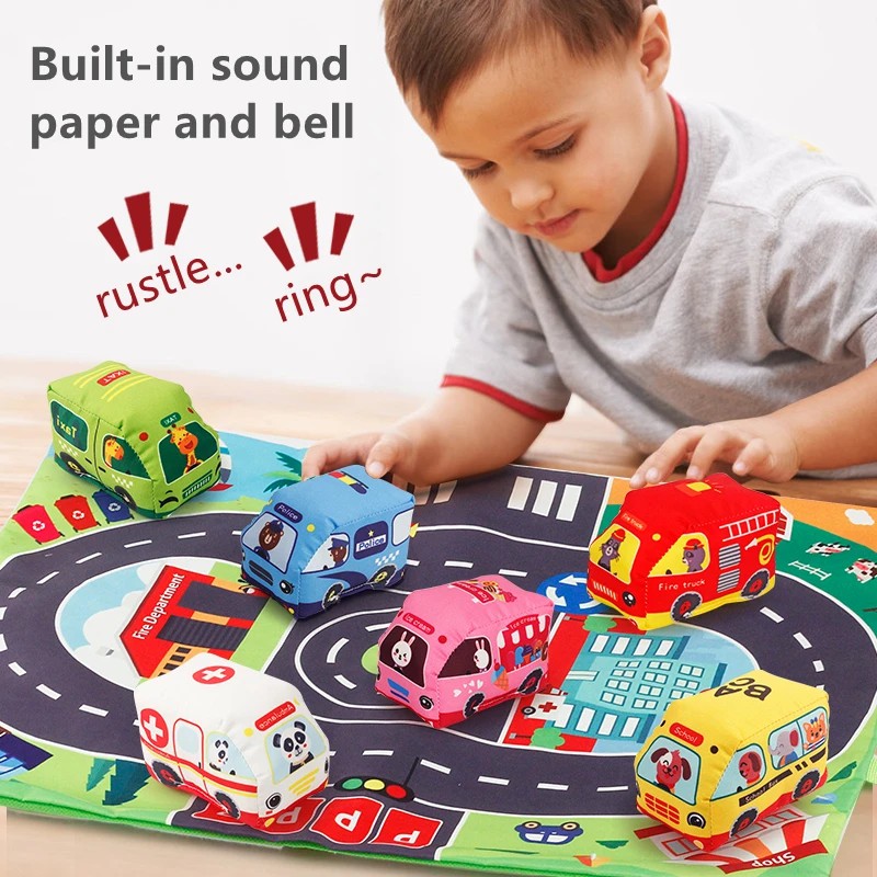 مجموعة ألعاب سيارة ناعمة مع سج - مراجعة Kids Toys 3 Year Old وسعره