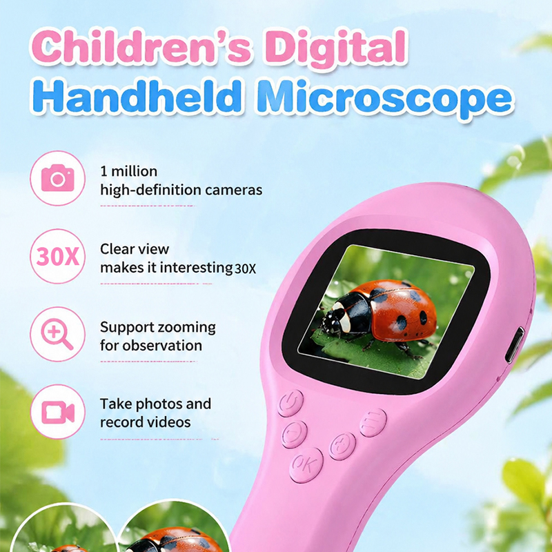مجهر رقمي محمول عالي الدقة بتك - مراجعة Microscope Kids Science وسعره