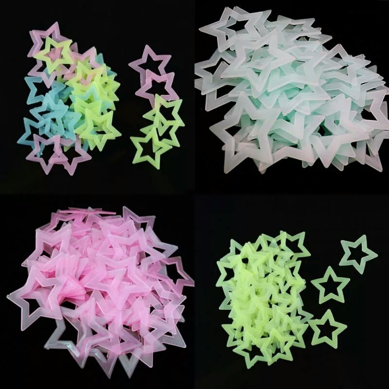 ثلاثية الأبعاد الجوف ستار تخزي - مراجعة Glow In Dark Stars وسعره