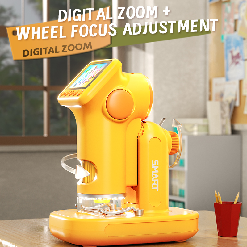 مجهر محمول باليد 1600X مع شاشة - مراجعة Microscope Kids Science وسعره