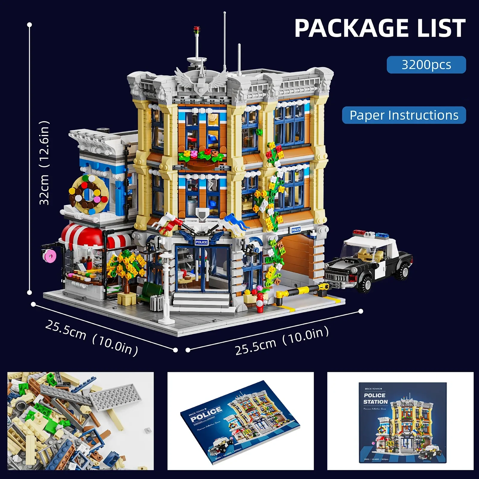 مركز شرطة المدينة مع 6 شخصيات، - مراجعة Kids Toys In Store وسعره