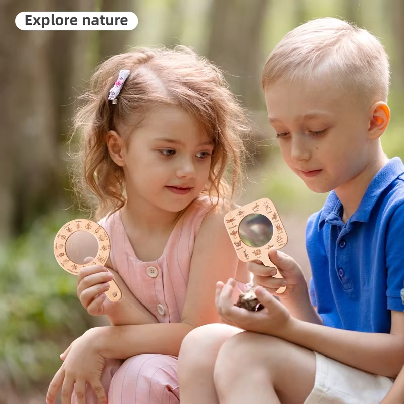 عدسة مكبرة خشبية للأطفال لاستك - مراجعة Kids Toys Learning وسعره