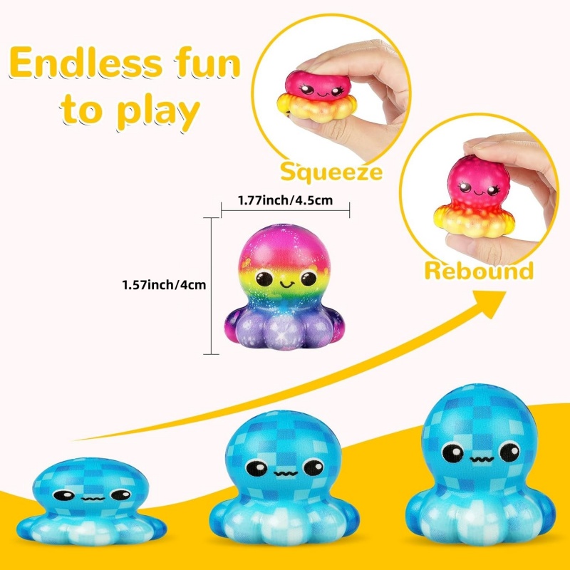 6/12 قطعة ألعاب الأخطبوط الإسف - مراجعة Kids Toys Easter وسعره