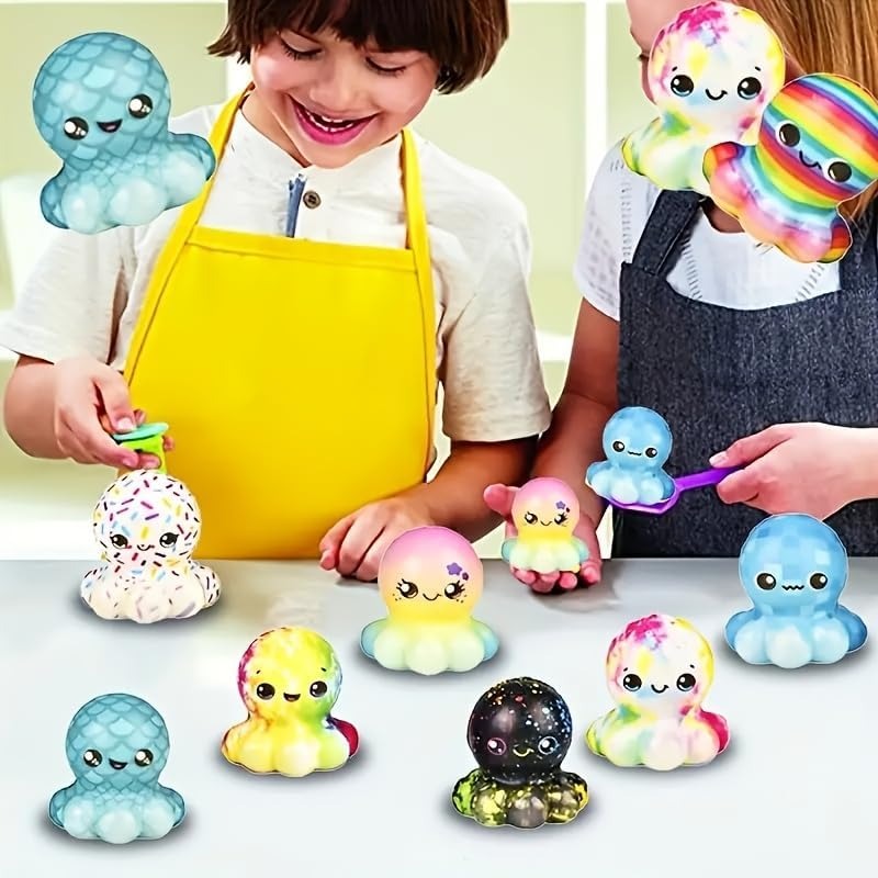 6/12 قطعة ألعاب الأخطبوط الإسف - مراجعة Kids Toys Easter وسعره
