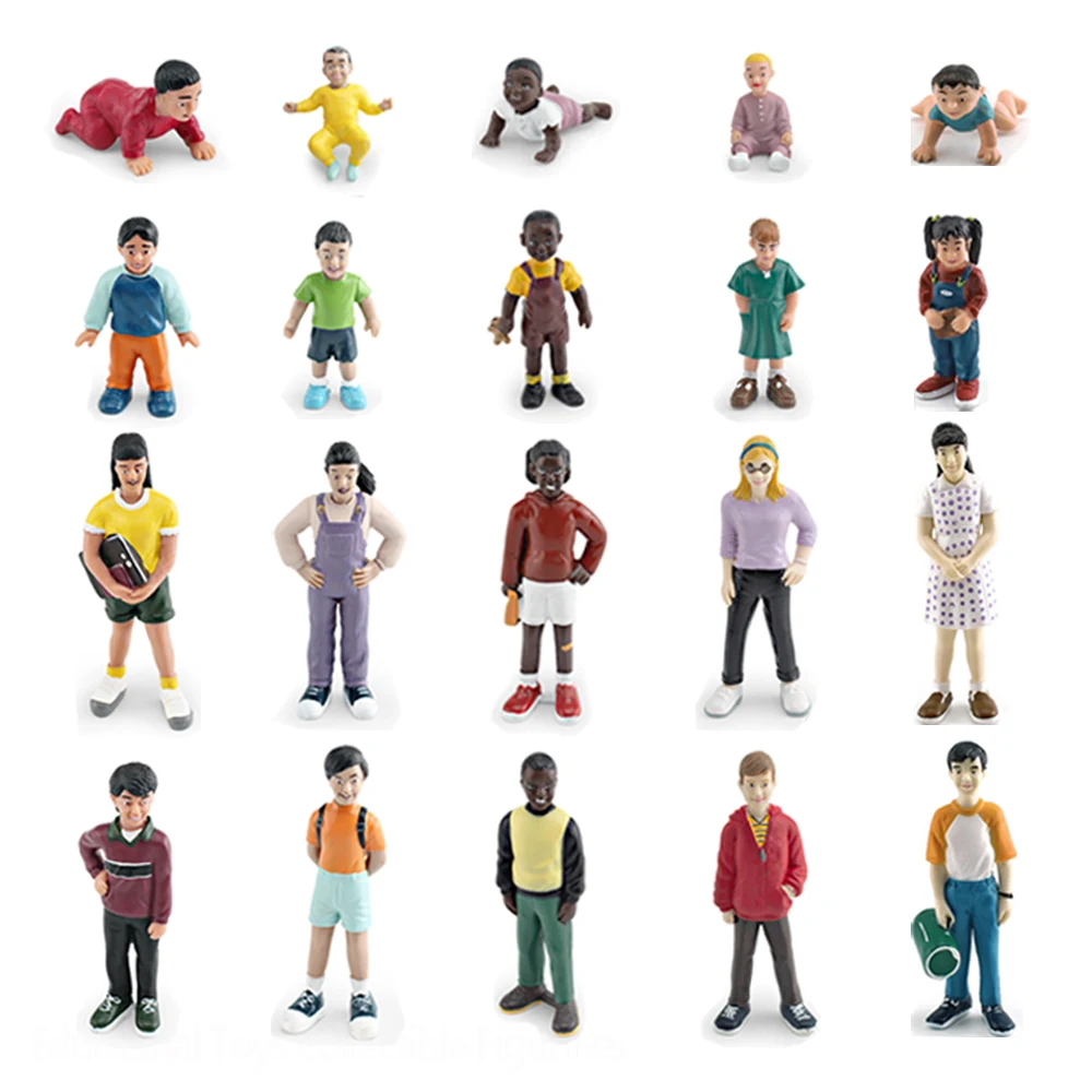أطفال عمل الشكل بنين بنات طفل  - مراجعة Kids Toys Little People وسعره