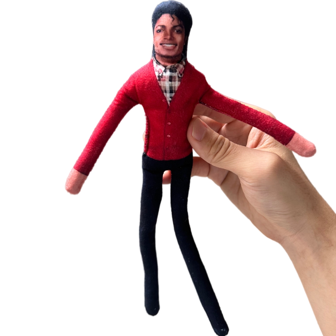 1-6 قطع دمية مايكل جاكسون للعب - مراجعة Soft Plush Doll وسعره