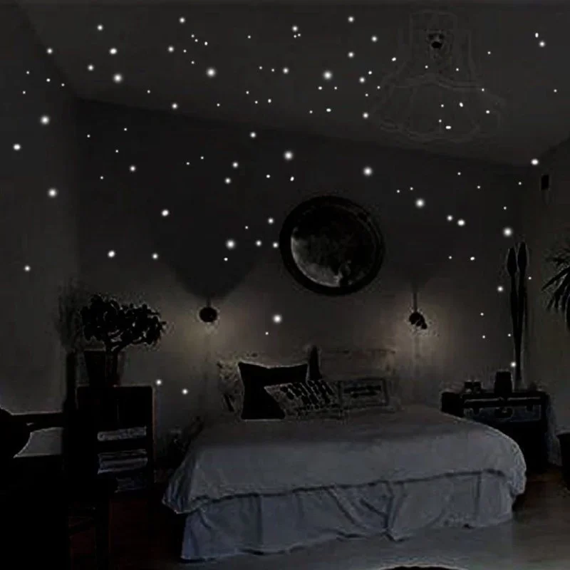 ملصقات جدارية مضيئة لغرف الأطف - مراجعة Glow In Dark Stars وسعره